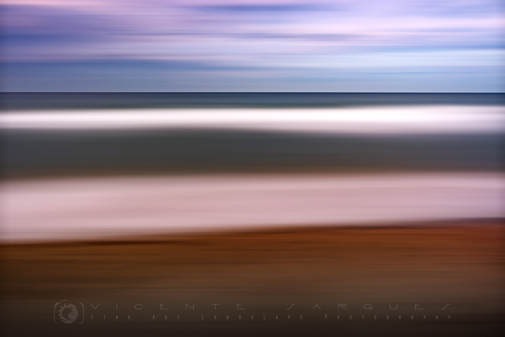 Playa abstracta en capas