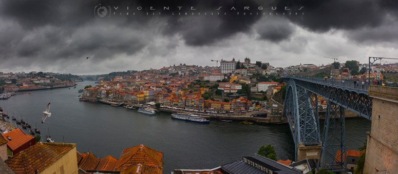 Oporto. Panorámica. Desde Jardim do morro