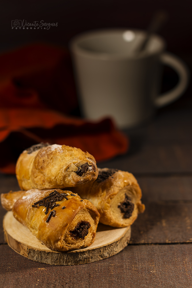 Bodegón con croissants