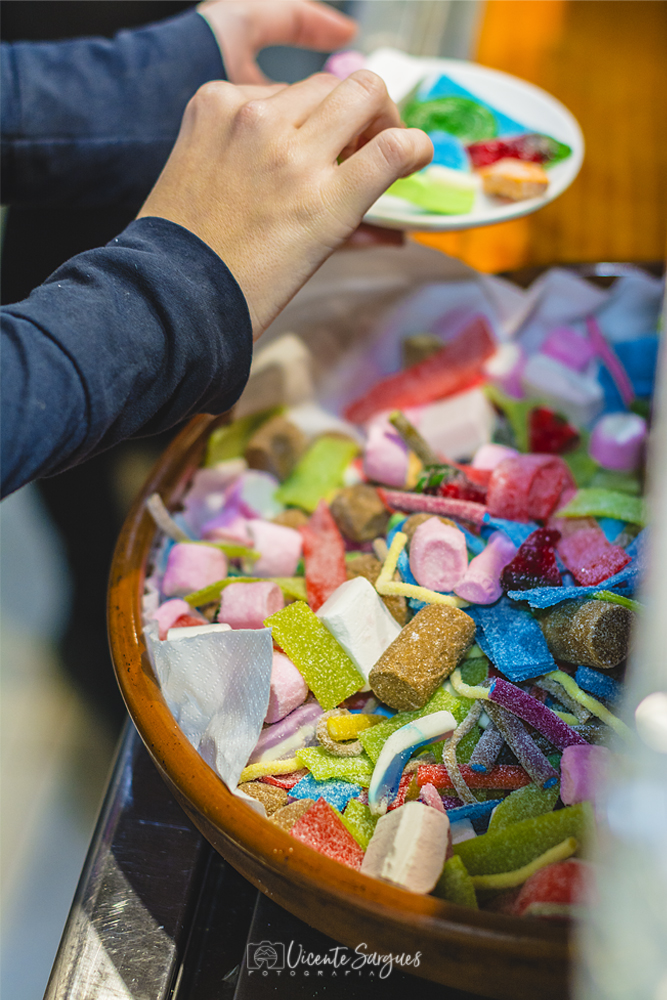 Golosinas multicolores